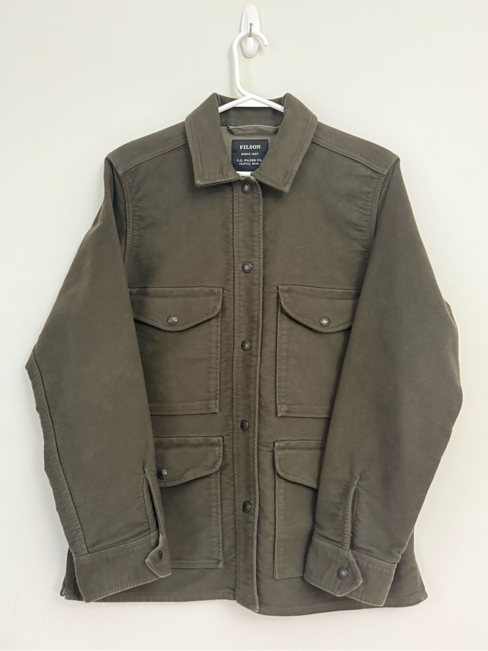 Filson - Point Hope Moleskin Jac-Shirt - Olive Green - Women’s M